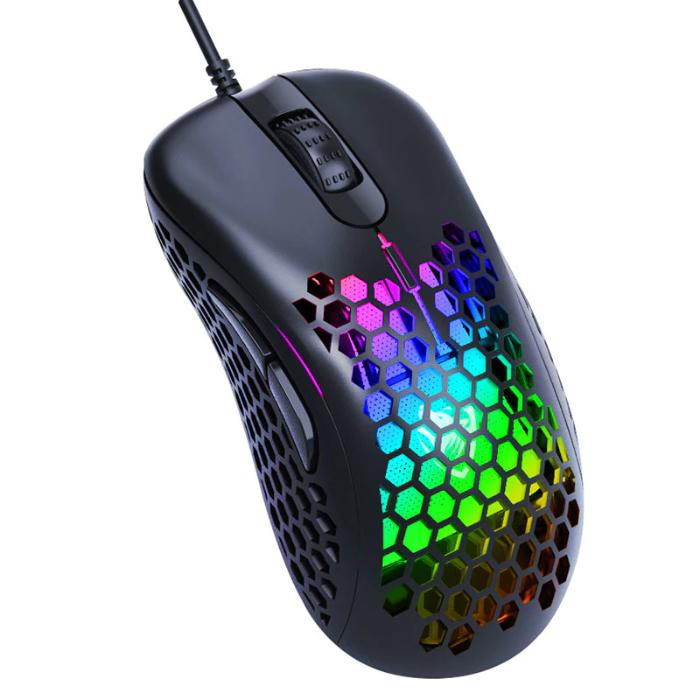 T-WOLF G549 ULTRA-LIGHT GLARE RGB GAMING MOUSE