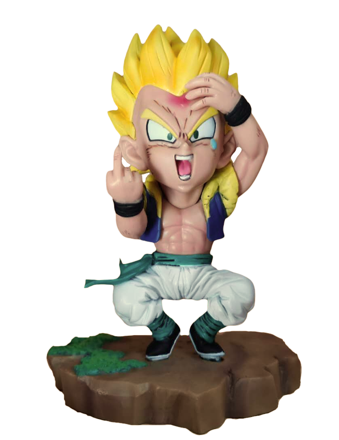 Dragon Ball Z Gotenks Super Saiyan Middle Finger Version Figure