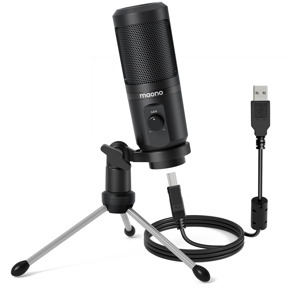 Maono Portable USB Microphone Lite Tripod Bundle PM461