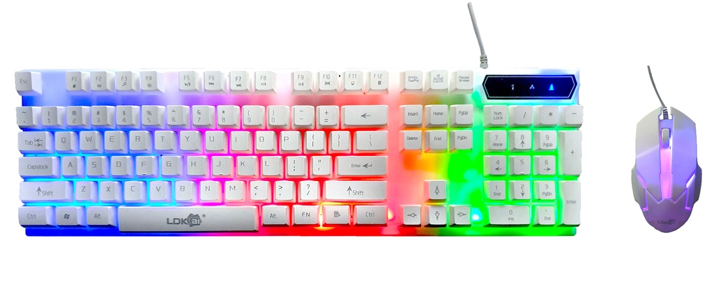 LDK.ai 832 USB Wired RGB LED Gaming Keyboard & Mouse Combo