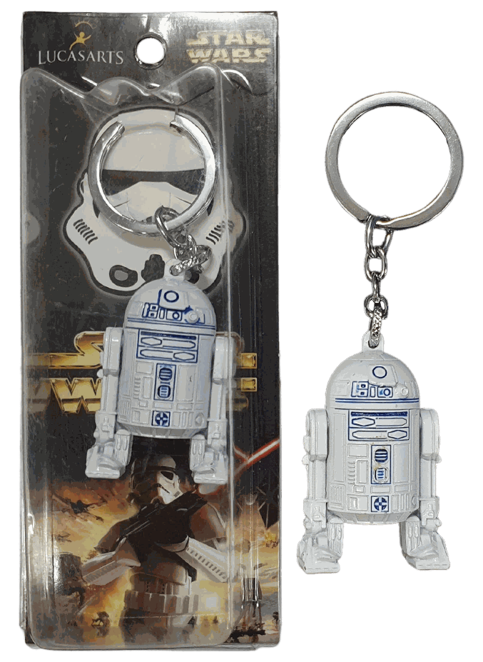 Star Wars White R2D2 Keychain