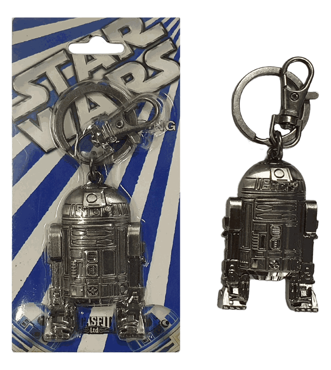 Star Wars Silver R2D2 Keychain