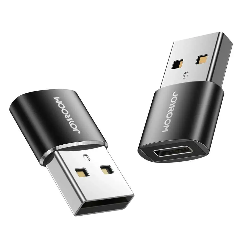 JOYROOM 2PCS USB Male to Type-C Female Adapter S-H152