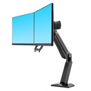 North Bayou NB NB32 Dual Monitor Desk Stand With Hand Lever (Fits Most 24-32 Inches)