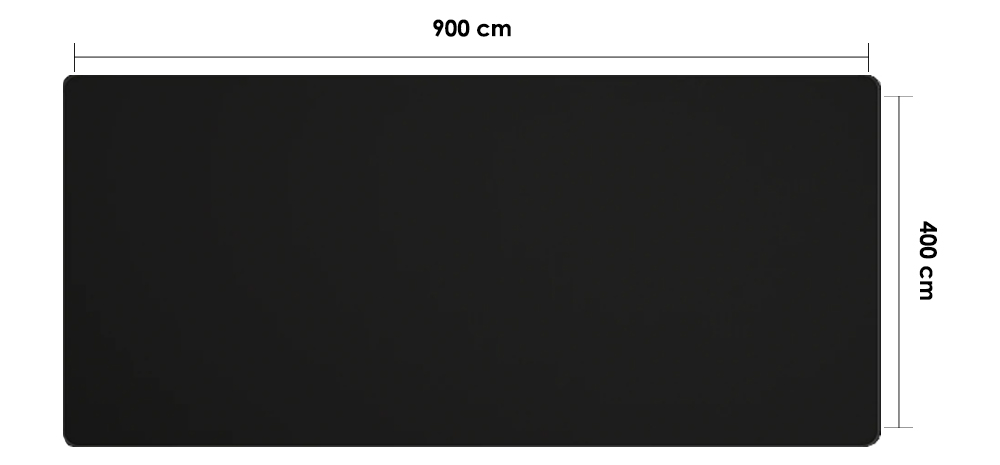 MOUSEPAD 400X900X4MM BLACK