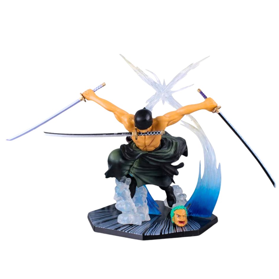 One Piece Wano Roronoa Zoro Battle Version Action Figure 17cm