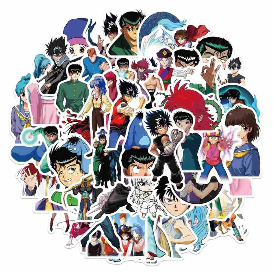 Yuyu Hakusho Stickers Set of 50pcs