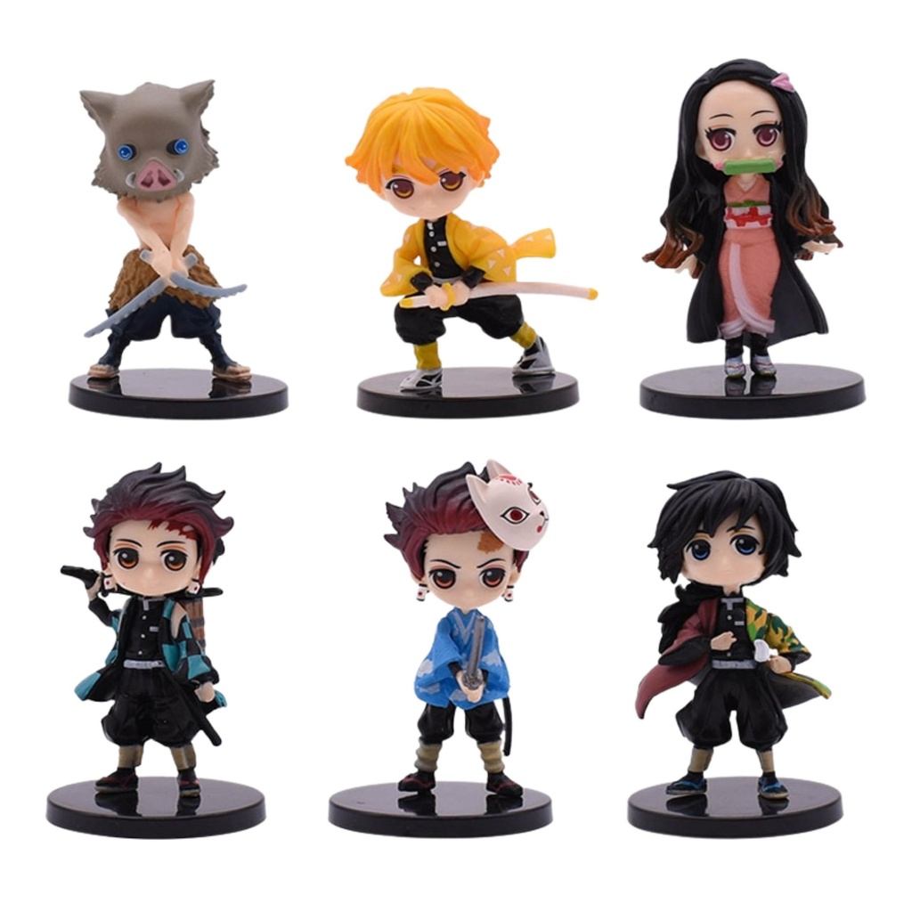 Demon Slayer Set of 6 Mini Figures