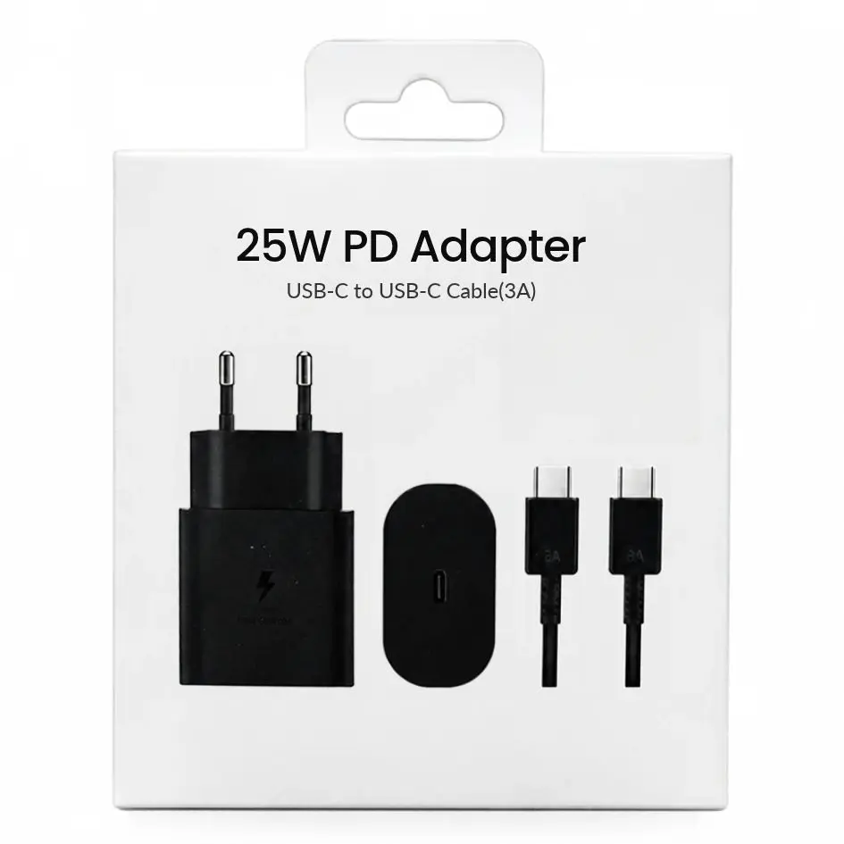 25W PD Adapter With Type-C to C Cable