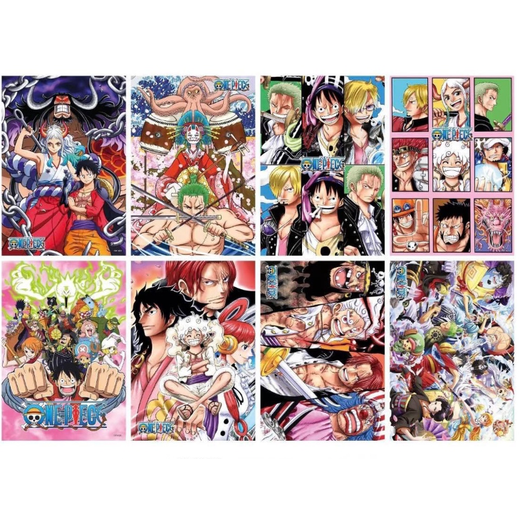 One Piece Poster 8 PCS A3 Size