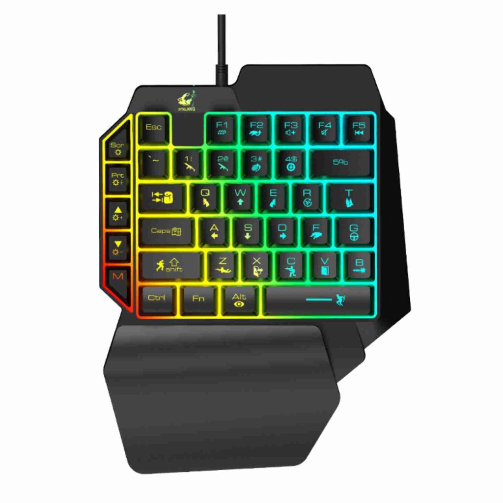ZIYOULANG Free Wolf K15 One-Hand Game Keyboard