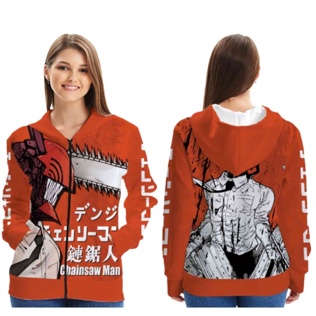 Chainsaw Man Hoodie With Zip