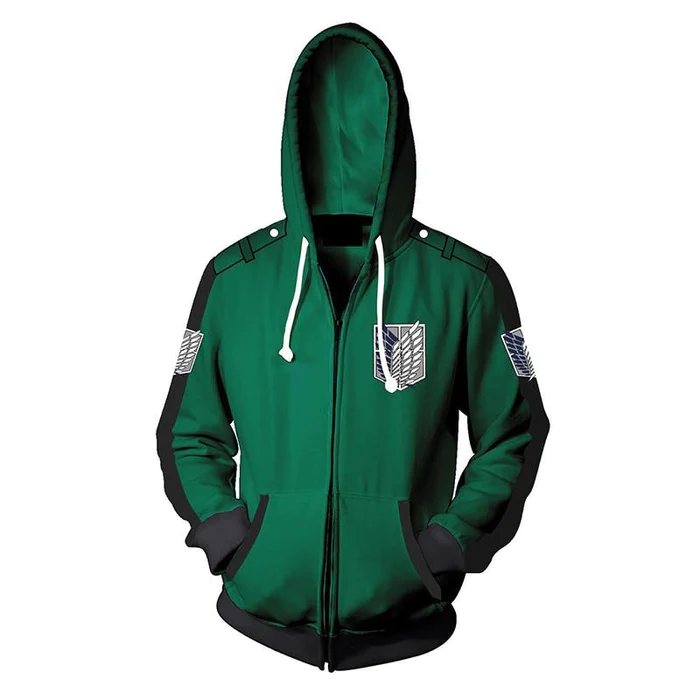 Attack On Titan Survey Corps Green Hoodie