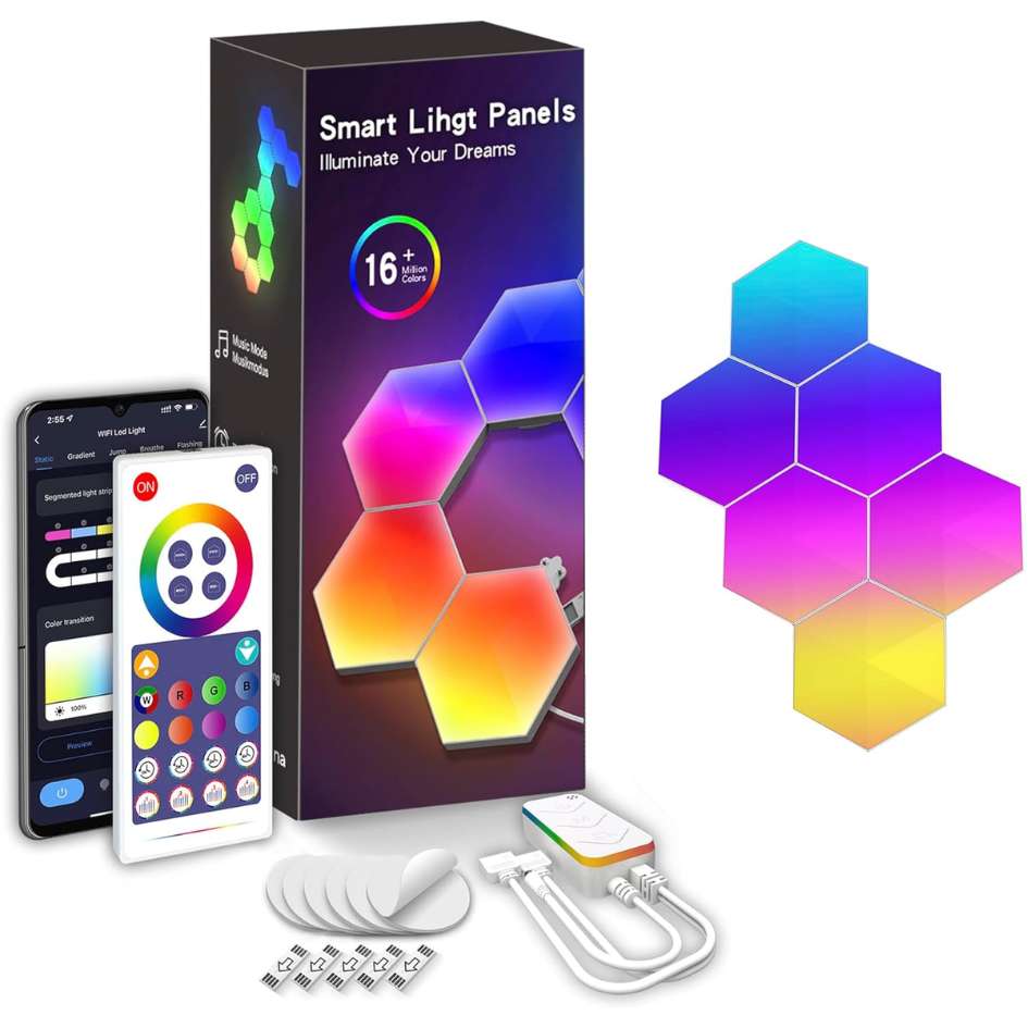 Hexagon Smart Gaming Light 6pcs LXQG01