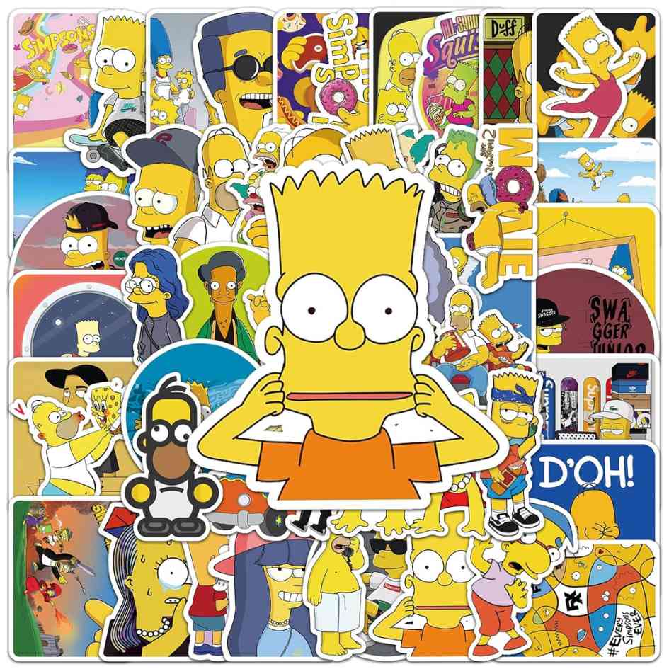 The Simpsons Stickers Set Of 50pcs