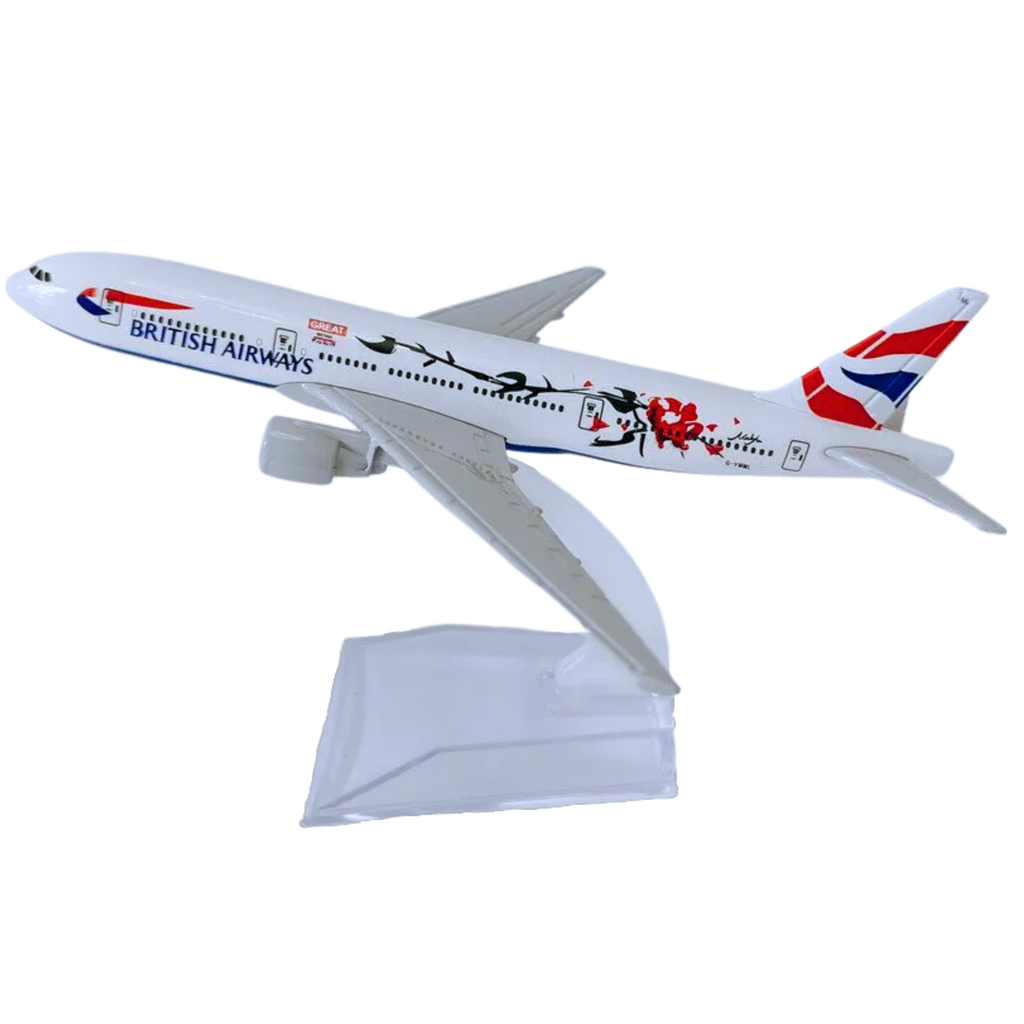 British Airways B777 "Shanghai" Aircraft Model 16cm