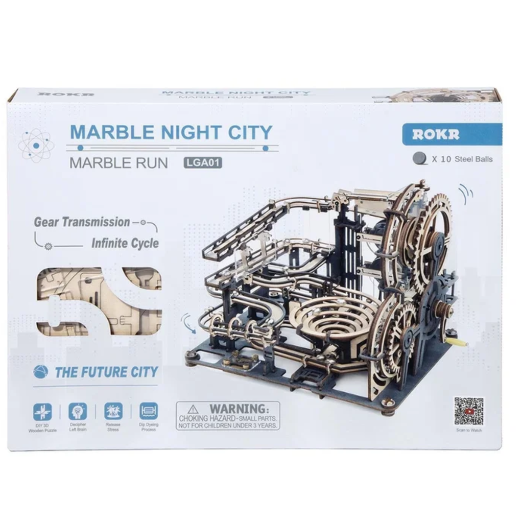 Robotime ROKR Marble Night City 3D Wooden Puzzle 294pcs LGA01