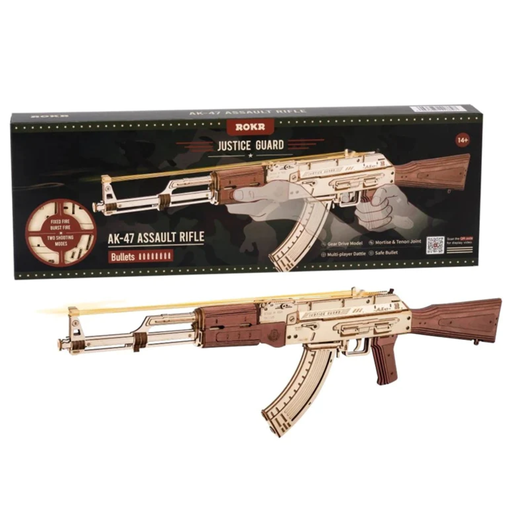 Robotime ROKR Justice Guard AK47 3D Wooden Puzzle 315pcs LQ901