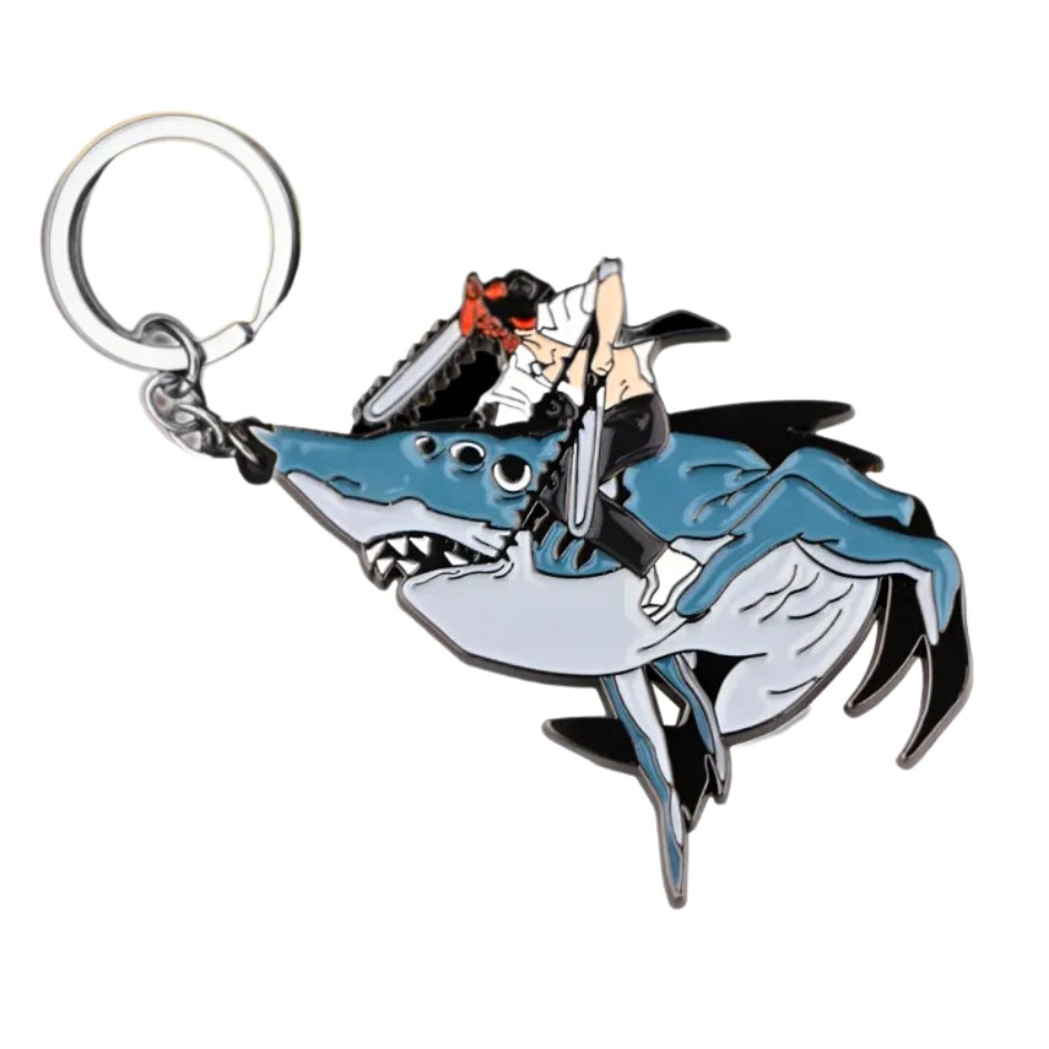 Denji And Beam Metal Keychain