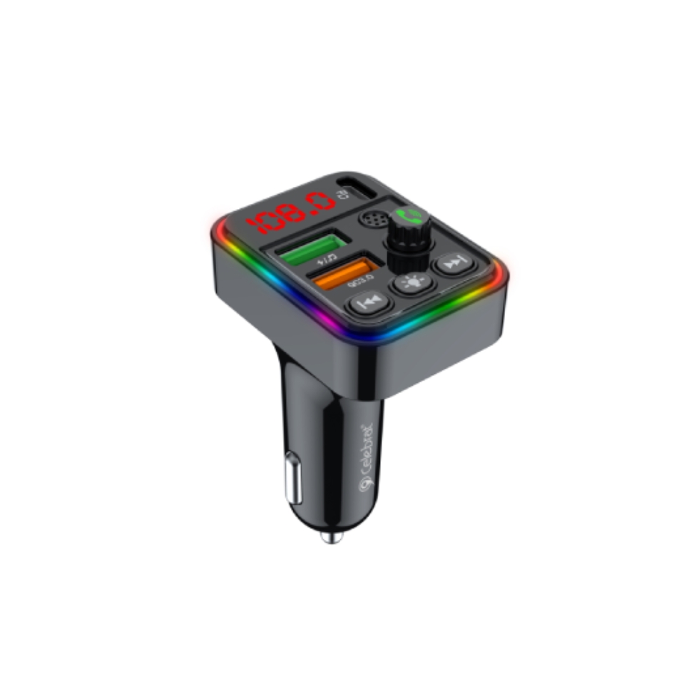 Celebrat Car Multifunction Adapter And FM Transmitter CC-05