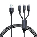 JOYROOM 66W 3.5A 3 In 1 Lightning + Type-C + Micro Charging Cable S-1T3018A15 1.2m