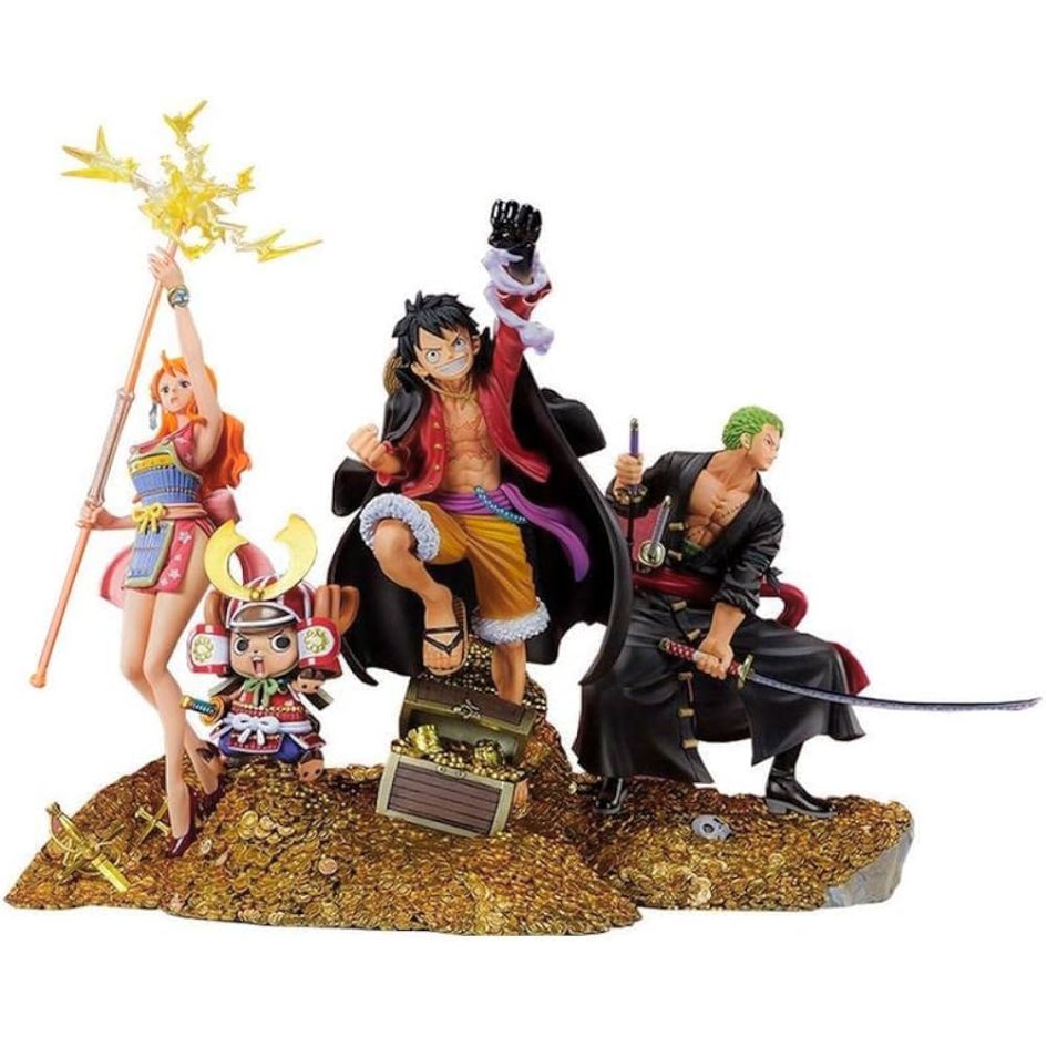 One Piece Luffy, Zoro, Nami And Chopper Set of 4 Action FIgure 23cm