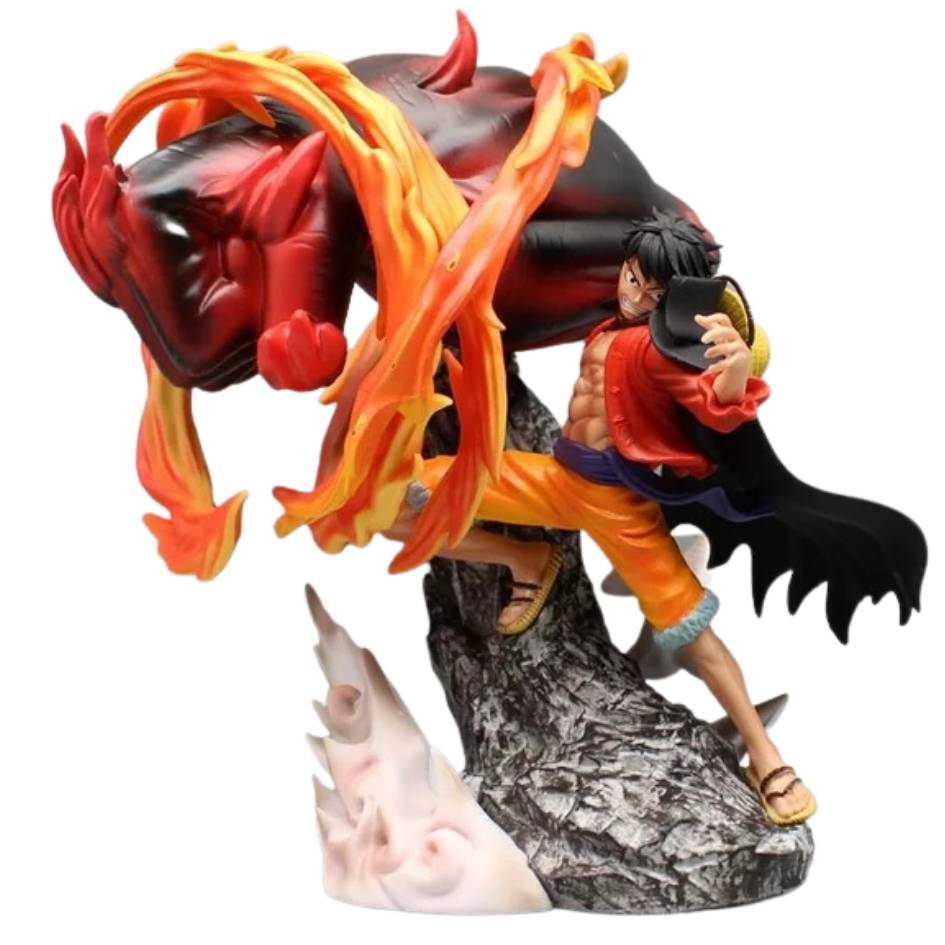 One Piece Luffy Karma Fire GK Figure 24cm