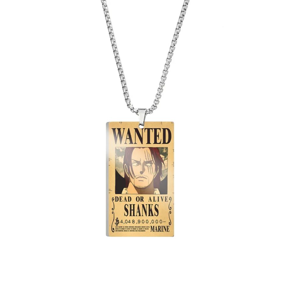 Shanks Wanted Metal Necklace