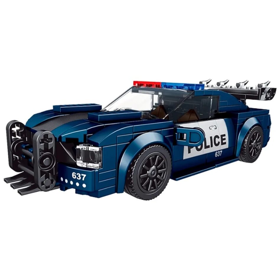 Mould King 27002 Barricade Police Car Building Blocks 356 Pcs
