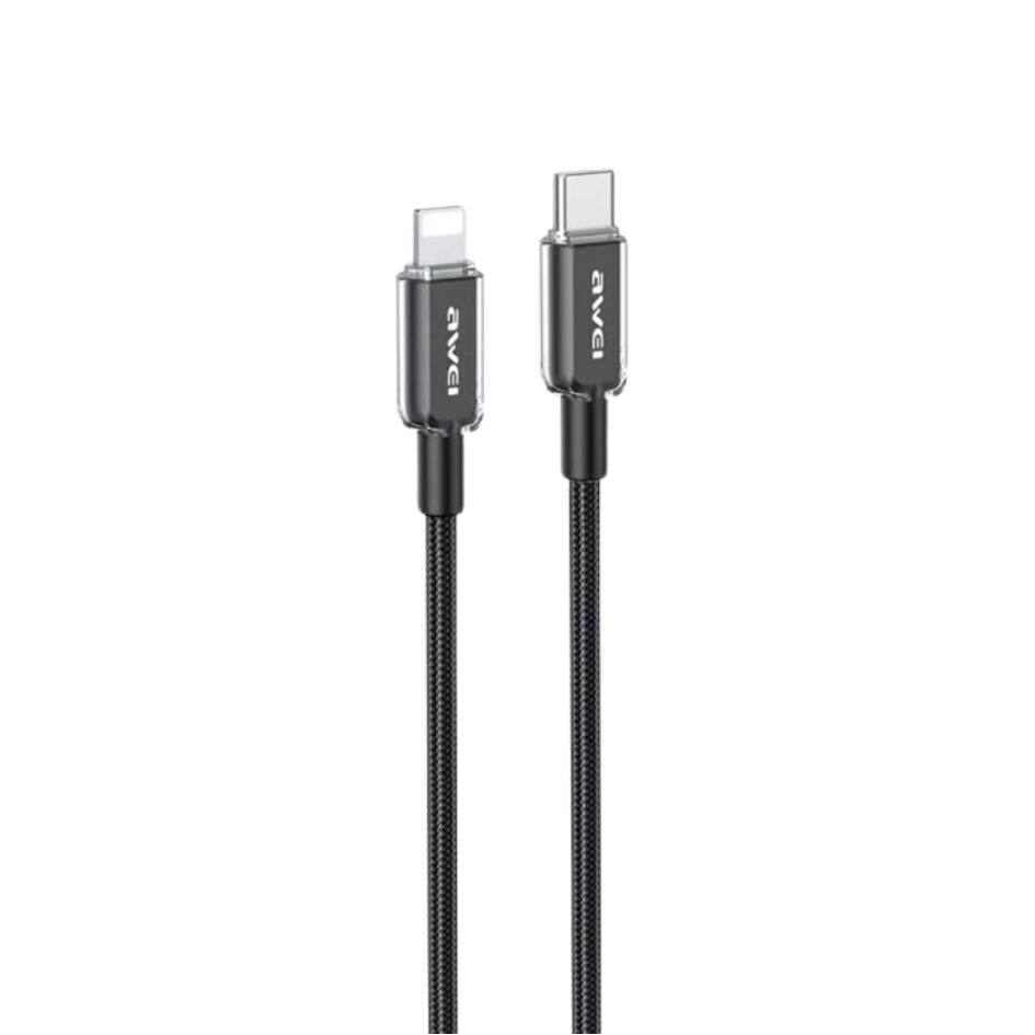 Awei Type-C To Lightning Smart Fast Charging Cable CL-148L