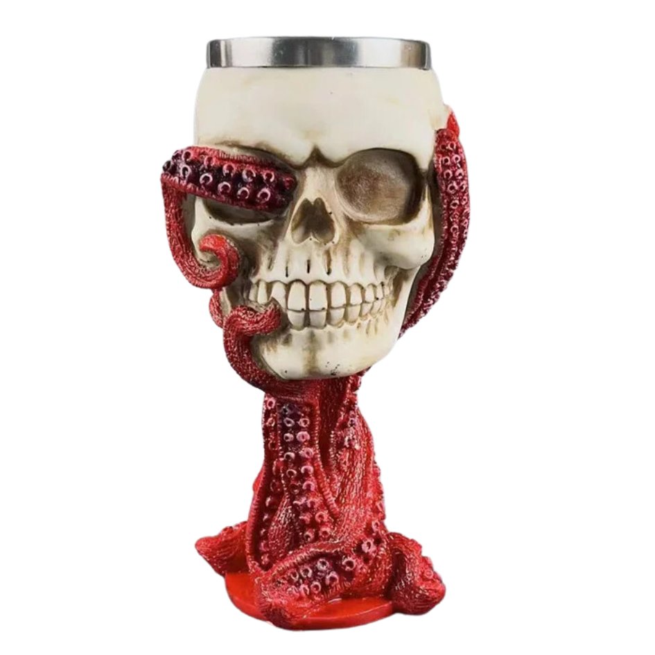 Halloween Skull And Parasite Octopus Mug