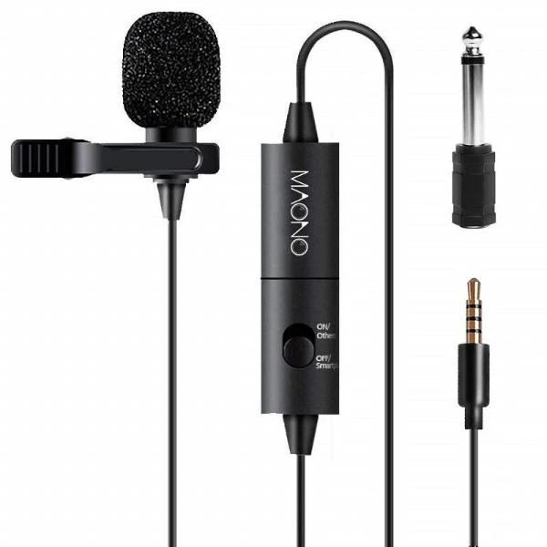 Maono Electret Condenser Lavalier Microphone AU-100