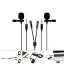Maono Omnidirectional Mini Dual Lavalier Microphone AU-404