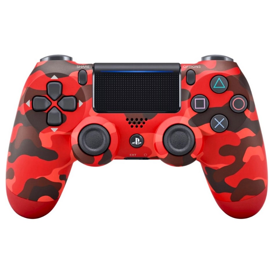 PS4 Dualshock 4 Red Camouflage Wireless Controller