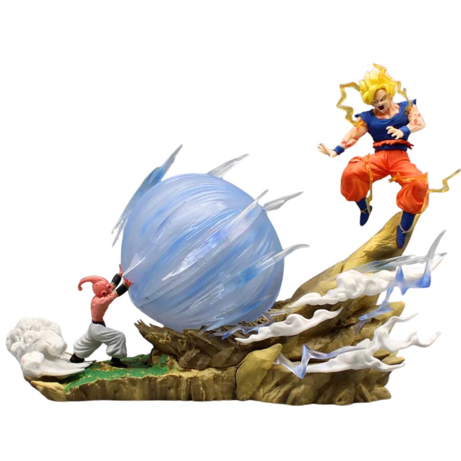 Dragon Ball Z Son Goku VS Kid Buu GK LED Figure 21cm
