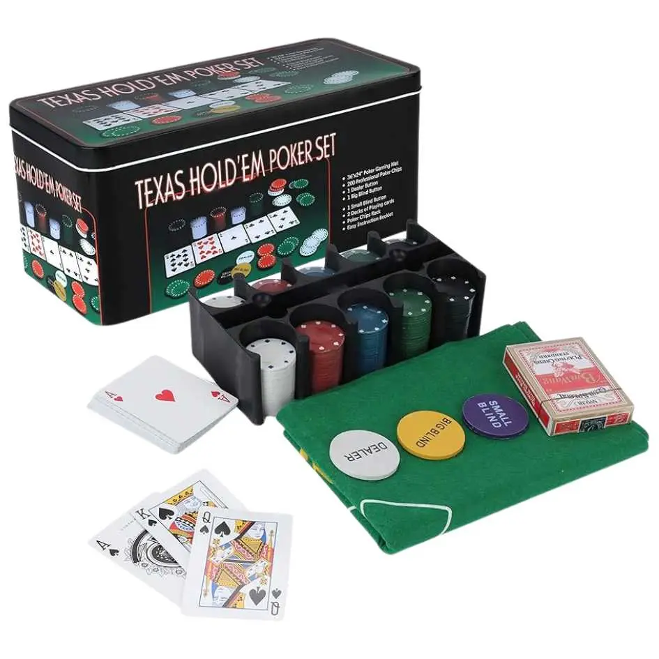 Texas Hold'em Professional Poker Set 200pcs