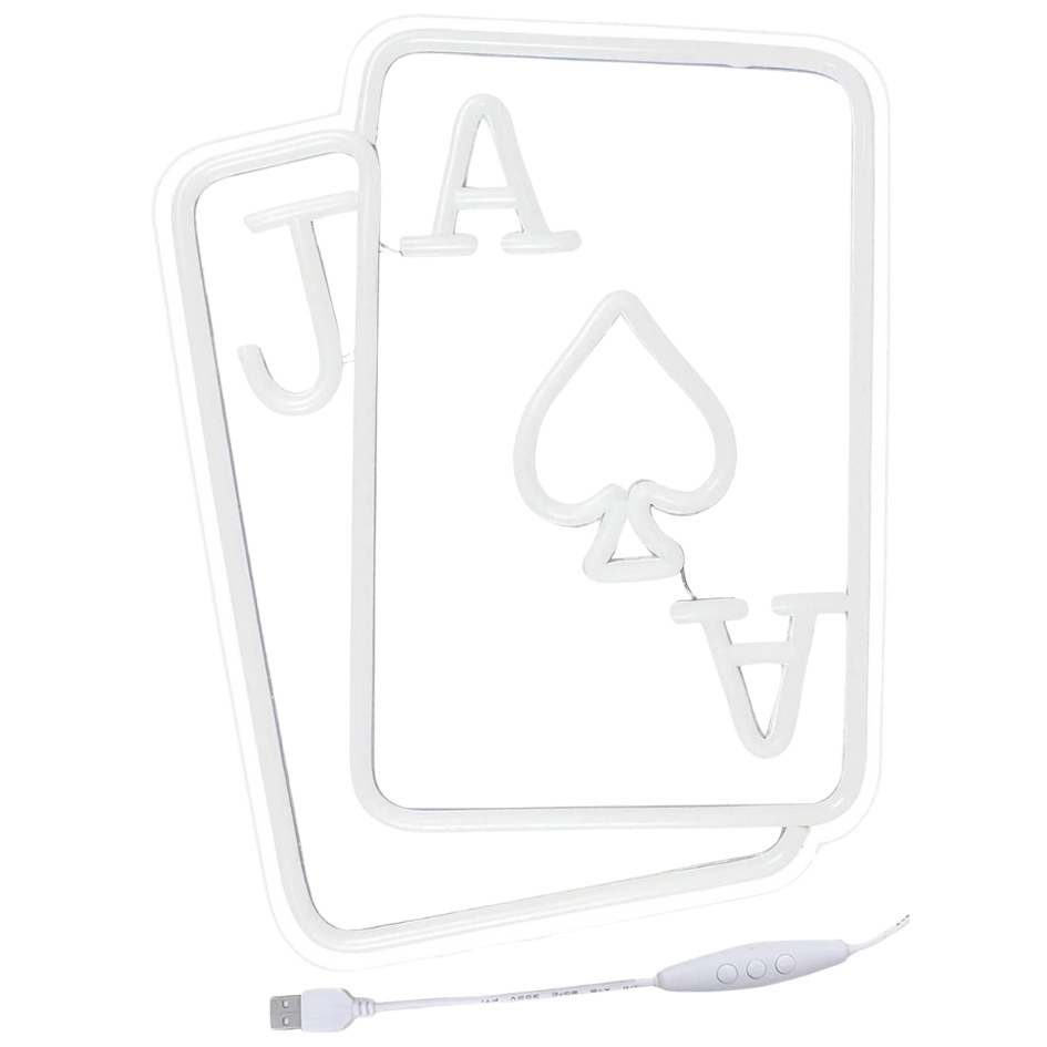 Playing Cards Neon Sign