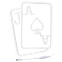 Playing Cards Neon Sign