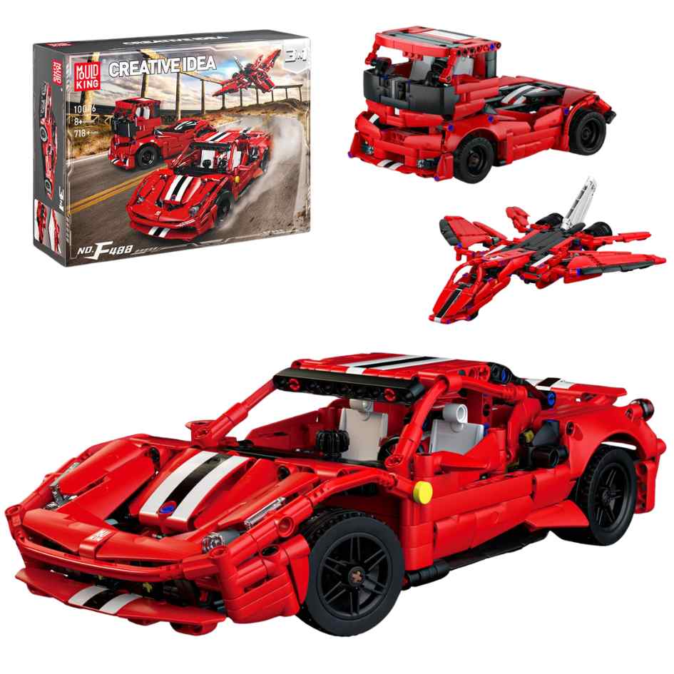 Mould King 10076 F488 Pista 3in1 Building Blocks 718 Pcs