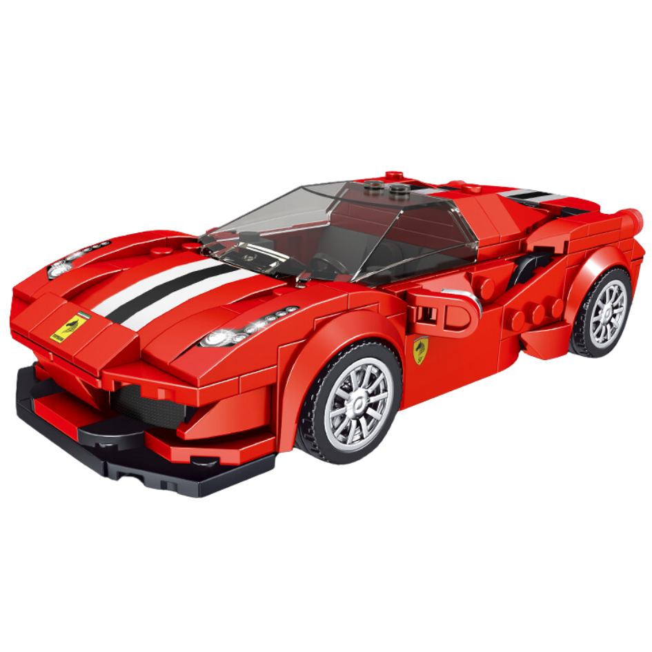 Mould King 27006 Model Car Ferrari 488 GTB Building Blocks 329 Pcs