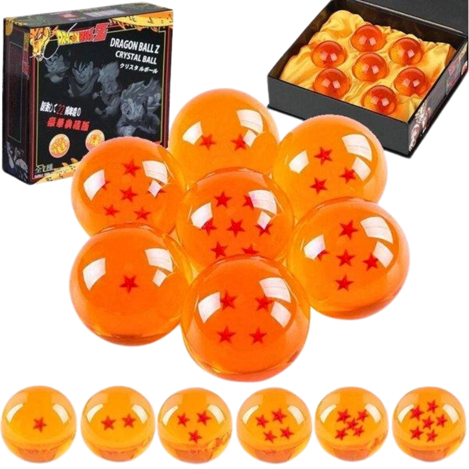 Dragon Ball Set of 7 Crystal Balls Medium Size