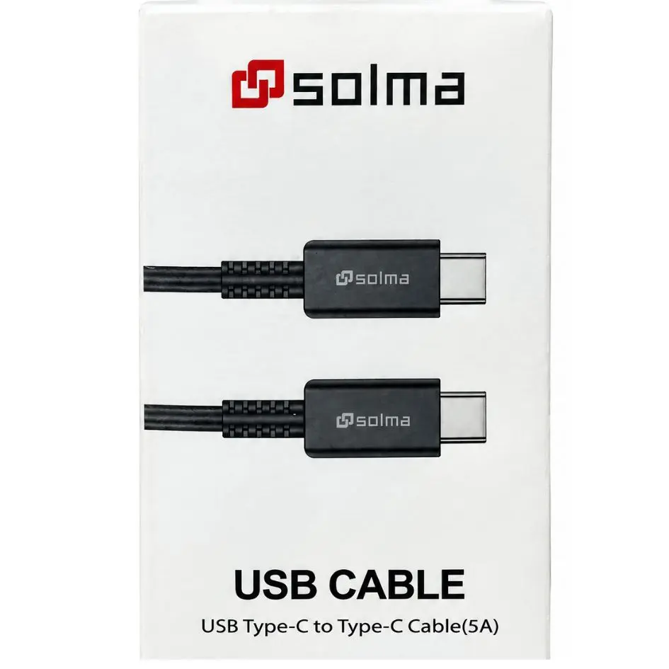 Solma 5A USB Cable Type-C To C 1m
