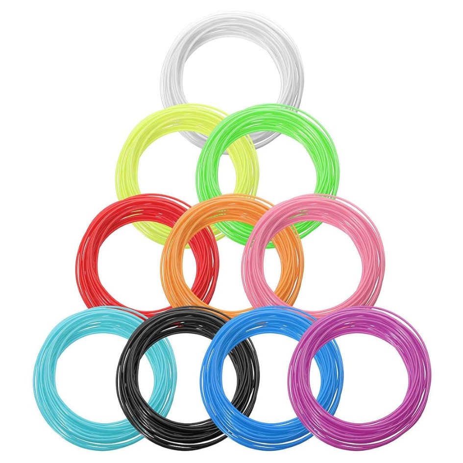 3D Pen PLA Filament Refill Pack of 10pcs 5M 1.75mm