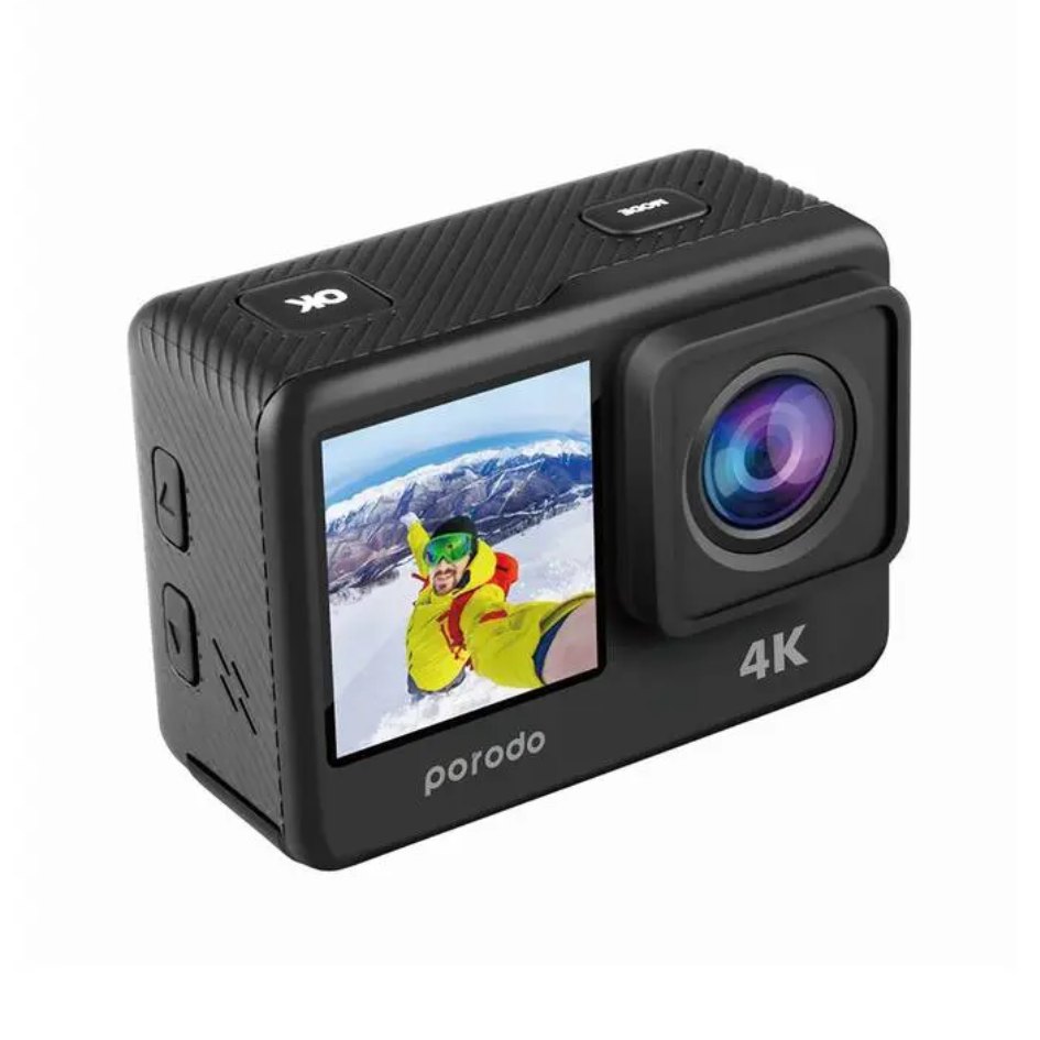 Porodo Lifestyle UHD 4K DUAL Display Action Camera