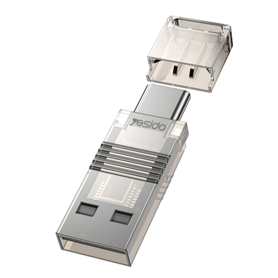 Yesido USB 2.0 and Type-C 2in1 TF Card Reader GS21