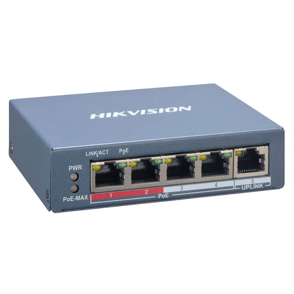 Hikvision PoE 5-Ports Ethernet Switch DS-3E1105P-EI/M