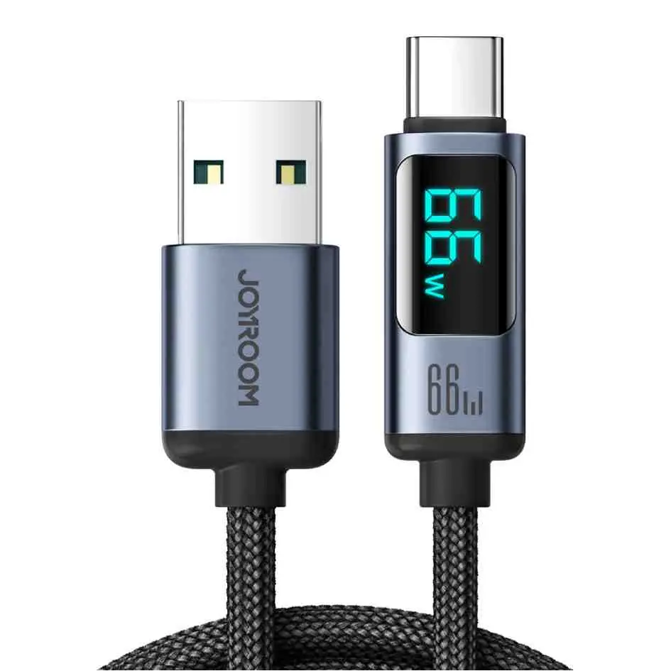 JOYROOM 66W Digital Display Fast Charging Data Cable USB to Type-C S-AC066A16