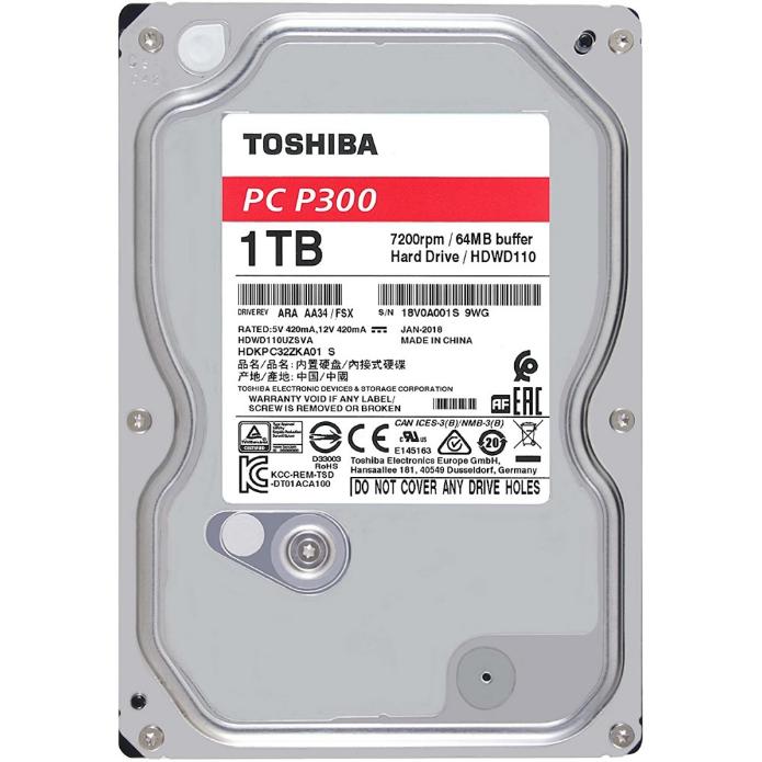 Toshiba 1TB Internal 3.5 HDD P300