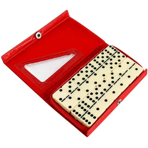 [1916500652  (L4-C17)] Double-Six Dominoes Set of 28