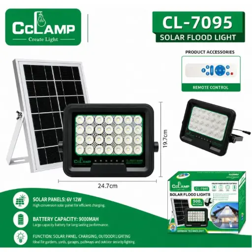 CCLamp 500w Solar Flood Lights CL-7095